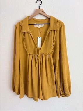Jen’s Pirate Booty Olympus Gauzy Tunic in Honey 🍯